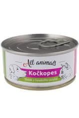 All Animals kočkopes steak z hovězího jazyka 100g