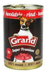 GRAND konz. Superpremium pes hovězí 405g