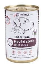 All Animals DOG hovězí steak 400g