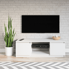 3E 3xE living.com Moderní TV stolek Demi 120 cm, bílá