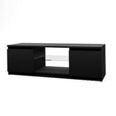 3E 3xE living.com Moderní TV stolek Demi 140 cm, černá