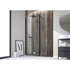 Forte DECO WALK-IN W1P Levé (SX) Černá 140 cm Reflex bezpečnostní sklo - 6 mm