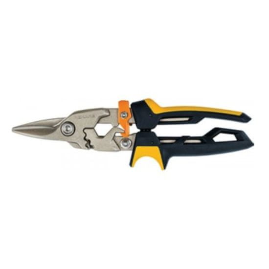 Fiskars 1027207 powerGear nůžky na plech rovné