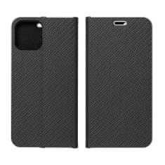 FORCELL Pouzdro / Obal na Apple iPhone 11 - černé - knížkové Luna Carbon