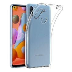 MobilMajak Obal / kryt na Samsung Galaxy A11 průhledný - Ultra Slim 0,5mm