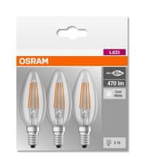 Osram Sada: LED žárovka B40 E14 4W 40W OSRAM 4000K 3PAK