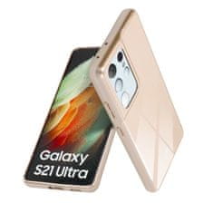 MobilMajak Obal / kryt na Samsung Galaxy A21 zlatý - Jelly Case Mercury