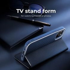 FORCELL Pouzdro / obal na Huawei P30 Lite modré - knížkové Forcell LUNA Carbon