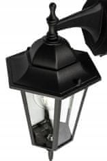 Basic Zahradní nástěnná lampa Výšková lampa 37cm černá E27