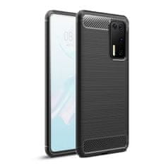 FORCELL Obal / kryt na Huawei P40 Pro černý - Forcell Carbon Case