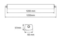 PRINTCARE Lineární LED svítidlo 120 cm - 80 W, 4000K