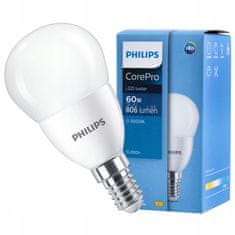 Philips LED žárovka E14 7W = 60W 830lm 6500K PHILIPS BALL