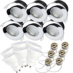 LUMILED 6x LUMINAIRES Hermetic + LED 10W GU10 do koupelny