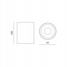 Kobi Přisazené svítidlo HALOGEN SPOT LED GU10 ALU KOBI