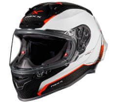 Nexx Helma na moto X.R3R CARBON white/red vel. S