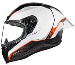 Nexx Helma na moto X.R3R CARBON white/red vel. S