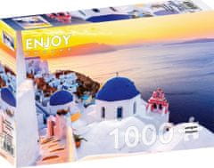 ENJOY Puzzle Východ slunce nad Santorini, Řecko 1000 dílků