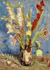 ENJOY Puzzle Vincent Van Gogh: Váza s gladiolami a čínskými astrami 1000 dílků