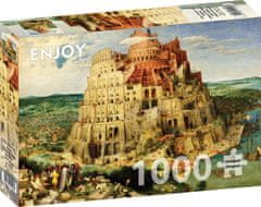 ENJOY Puzzle Pieter Bruegel: Babylonská věž 1000 dílků