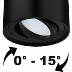 LUMILED Halogenové zapuštěné pevné svítidlo GU10 AMAT-M Kulaté Černé 84mm 