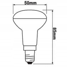 LUMILED 6x LED žárovka E14 R50 6W = 50W 540lm 4000K Neutrálna bílá 120°