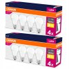 8x E27 10W LED žárovka = 75W 2700K 1055LM OSRAM