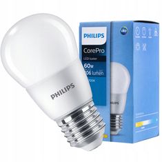 Philips LED žárovka BALL E27 7W = 60W 806lm Teplá PHILIPS