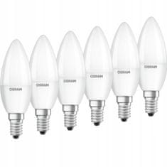 Osram 6x LED žárovka E14 SVÍČKY 5,7W = 40W 2700K OSRAM