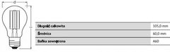 Osram LED FILAMENT E27 8W = 75W A60 4000K žárovka OSRAM