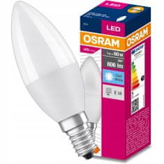 Osram LED žárovka CANDLE E14 8W = 60W B35 4000K OSRAM