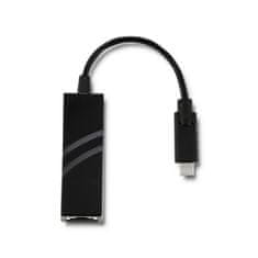 Qoltec Adaptér USB typu C samec / samice RJ-45 | 20 cm