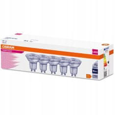 Osram SADA 5x LED žárovka GU10 4,3W = 50W 350lm 2700K Teplá bílá