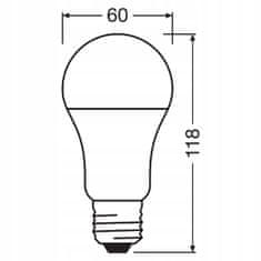 Osram LED žárovka E27 14W = 100W A60 4000K OSRAM 3PAK