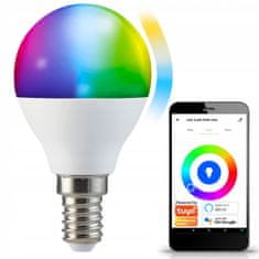 Basic SMART LED žárovka 5,5W 470lm WW-CW + RGB Wi-Fi TUYA