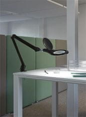 MAUL Stolní lampa "Makro", černá, LED, zvětšovací sklo, klip