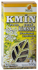 Kmín římský plod (Šabrej kmínovitý) celý 100g Cuminum cyminum fructus tot.