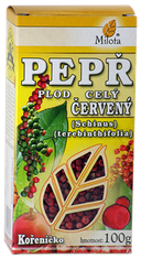 Pepř červený (Pepřovník) plod celý 100g Schinus terebinthifolia fructu plv.