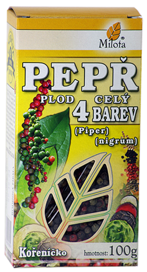 Pepř čtyř barev (Pepřovník) plod celý 100g Piper nigrum fructus tot.