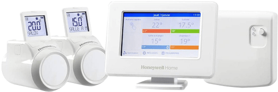 Honeywell Evohome Starter Set 2 Kotel CZ, Evohome Touch WiFi + 2x termohlavice HR92 + BDR91