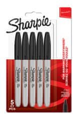 Sharpie Popisovač Sharpie Fine 5ks - černý