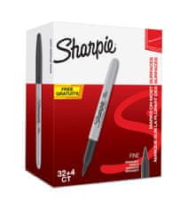 Sharpie Popisovač Sharpie Fine - černý - 36ks