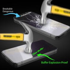 MobilMajak Tvrzené / Ochranné sklo Apple iPhone Xr/11 černé - Bestsuit Flex-Buffer Hybrid Glass 5D with antibakterialní Biomaster vrstvou