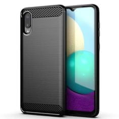 FORCELL Obal / kryt na Samsung Galaxy A02s černý - Forcell CARBON