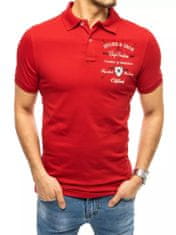 Dstreet Pánské polo tričko s výšivkou Dayaram červená M