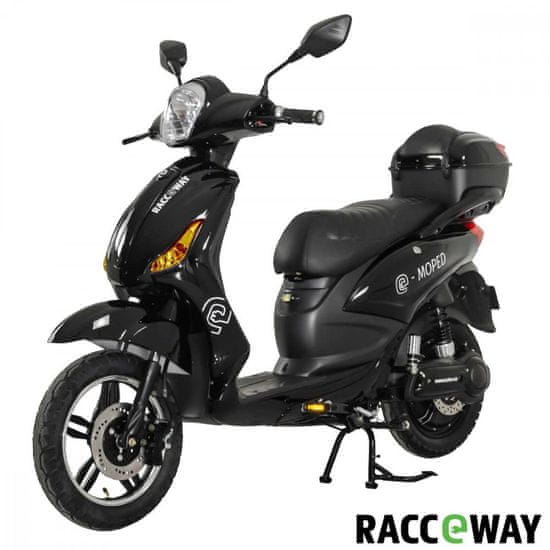 RACCEWAY Elektroskútr RACCEWAY E-MOPED, černý-lesklý s baterií 12Ah