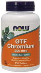 NOW Foods Chromium GTF, 200 µg, 250 tablet