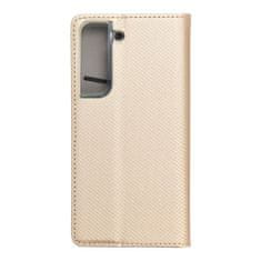 MobilMajak Pouzdro / obal na Samsung Galaxy S22 zlatý - knížkový Smart Case