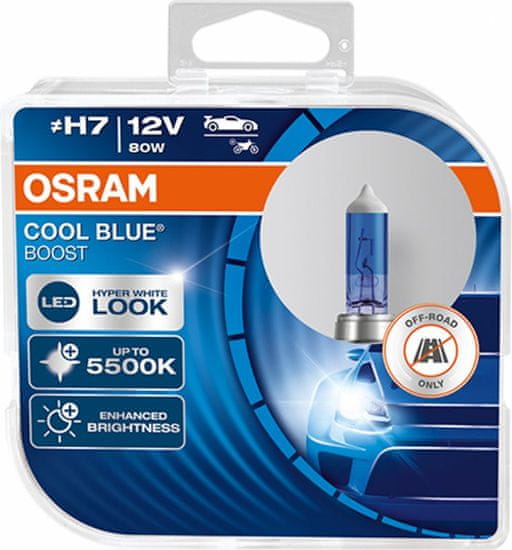 Osram Cool Blue Boost H7 12V 80W 62210CBB-HCB - 2KS