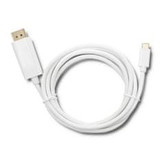 Qoltec DisplayPort Alternate mode | USB 3.1 typ C samec | DisplayPort samec | 5K | 2m