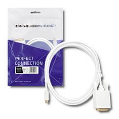 Qoltec USB 3.1 typ C samec / DVI samec | 4K | Alternativní režim | 2m kabel